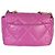 Borsa a patta Chanel 19 Medium in pelle d'agnello matelassé viola Porpora - vista 2