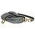 Borsa Saddle Media in vitello grana blu grigio Christian Dior Marrone - vista 6