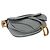 Borsa Saddle Media in vitello grana blu grigio Christian Dior Marrone - vista 7