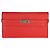 Portafoglio Hermès Kelly Long in pelle Epsom Rouge Tomate PHW Rosso