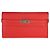 Portafoglio Hermès Kelly Long in pelle Epsom Rouge Tomate PHW Rosso - vista 8