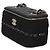 Piccolo beauty case Chanel in pelle di agnello matelassé nera con gancio e catena Nero - vista 3