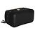 Piccolo beauty case Chanel in pelle di agnello matelassé nera con gancio e catena Nero - vista 7