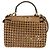 Fendi Cappuccino Mini Peekaboo Iconic Satchel aus geflochtenem Kalbsleder Beige - Ansicht 8