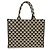 borsa Tote Grande Prada in Jacquard Saffiano Triangolo Symbole Ricamato, Nero e Beige - vista 2