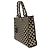 borsa Tote Grande Prada in Jacquard Saffiano Triangolo Symbole Ricamato, Nero e Beige - vista 3