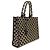 borsa Tote Grande Prada in Jacquard Saffiano Triangolo Symbole Ricamato, Nero e Beige - vista 4