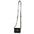 Gabrielle Portamonete Chanel Black Quilted Caviar Twist Your Buttons con catena Nero - vista 5