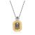 Autre Marque Pendente in diamanti di laboratorio in oro bianco e oro giallo 1.34 ctw - vista 3