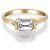 Autre Marque Ring aus Gelbgold mit Labor diamanten 1.11 ctw