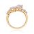 Autre Marque Ring aus Gelbgold mit Labor-Diamanten 2.13 ctw - Ansicht 2