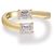 Autre Marque Ring aus Gelbgold mit Labor diamanten 1.11 ctw