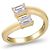Autre Marque Ring aus Gelbgold mit Labor diamanten 1.11 ctw - Ansicht 3