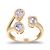 Autre Marque Anello in oro giallo con diamanti di laboratorio 1.52 ctw - vista 4