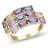 Autre Marque Yellow Gold Saphir Rainbow Bypass Ring - Ansicht 2