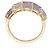 Autre Marque Yellow Gold Saphir Rainbow Bypass Ring - Ansicht 3