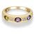 Autre Marque Anello in oro giallo, zaffiro e diamante