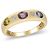 Autre Marque Anello in oro giallo, zaffiro e diamante - vista 3