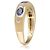 Autre Marque Anello in oro giallo, zaffiro e diamante - vista 4