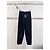 Louis Vuitton Hose Navy Wolle Hoher Bund Monogramm Mehrfarben