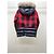 Moncler Red Plaid Wool Down Jacket with Fur Collar Multiple colors - view 2
