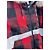Moncler Red Plaid Wool Down Jacket with Fur Collar Multiple colors - view 4