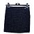 Falda Chanel Negra con Cuadros y Glitter