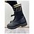 Fendi Combat Chelsea Stiefel Leder Monogramm Schwarz Mehrfarben - Ansicht 3