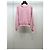 Pull Chanel en laine à rayures roses et blanches Taille 36 Multicolore