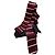 Cachecol Miu Miu de lã listrado burgundy Multicor