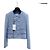 Céline Tweed Jacke Blau Zweireihig