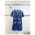 Chanel Denim Kleid mit Kristallknöpfen Mehrfarben