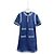 Vestido Chanel em denim com botões de cristal Multicor