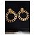 Boucles d'oreilles Chanel dorées Multicolore - vue 2