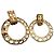 Boucles d'oreilles Chanel dorées Multicolore