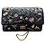 Chanel 2.55 Handtasche aus schwarzem Leder Mehrfarben