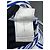 Colete Chanel Sem Mangas de Algodão Listrado Azul e Branco Multicor - vista 3