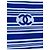 Colete Chanel Sem Mangas de Algodão Listrado Azul e Branco Multicor - vista 5
