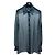 Top Chanel 23A de seda cinza preto e branco