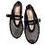 Alaïa Bailarinas de malla negra con tiras de cuero charol Negro