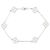 Bracciale Sweet Alhambra con diamanti Van Cleef & Arpels Argento