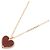 Collana Sweet Alhambra Cuore Van Cleef & Arpels Rosso D'oro