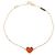 Bracciale Sweet Alhambra Cuore Van Cleef & Arpels Rosso D'oro