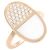 Ring Hermès Anillo Hermes Chaine d'Ancre Verso MM Blanco Dorado