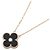 Van Cleef & Arpels Vintage Alhambra Onyx Halskette