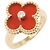 Van Cleef & Arpels Vintage Alhambra Karneol 1PD Ring Rot Golden