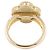 Van Cleef & Arpels Vintage Alhambra Karneol 1PD Ring Rot Golden - Ansicht 3