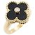 Van Cleef & Arpels Vintage Alhambra Onyx Ring Schwarz Golden