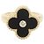 Van Cleef & Arpels Vintage Alhambra Onyx Ring Schwarz Golden - Ansicht 2