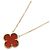 Van Cleef & Arpels Vintage Alhambra Karneol Halskette Rot Golden